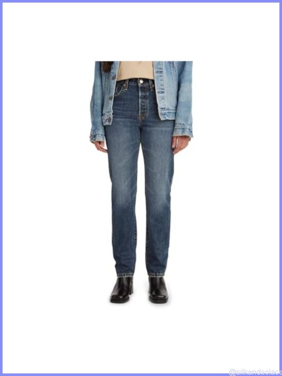 Denim - Levi's 501 Original Fit Premium Jeans High Rise Straight Leg Button Fly